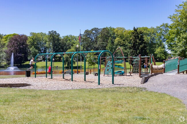 Well maintained playgrounds will make your family feel right at home in Broadway.