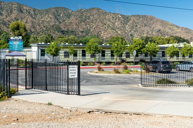 The Royal Oaks Elementary School has a gate to ensure student safety.
