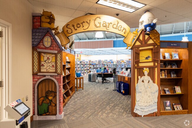 Northwest Library in Olde Sawmill has a lovely fairytale-themed children's area.