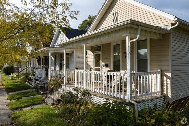 Along the tree-lined lanes of Westwood, a picturesque row of Four Square homes emerges.