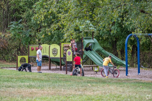A playground in Jerome Park is a great place for people to go after school and work.