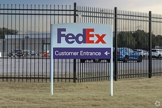 The FedEx World Hub is located on the northwest side of Parkway village.