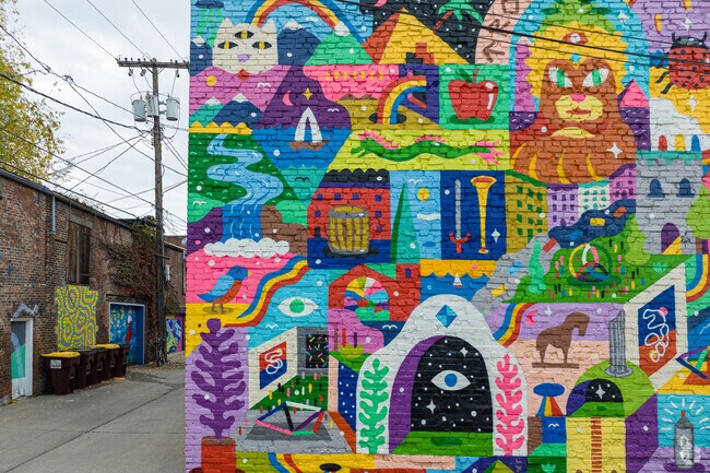Street art in South Central adds a colorfully vibrant feel to the neighborhood.