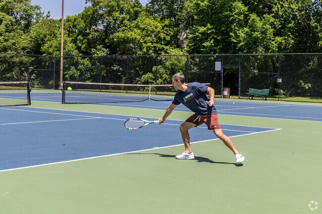 Residents of The Reservation spend a lot of time on the tennis courts at Mimosa Park.