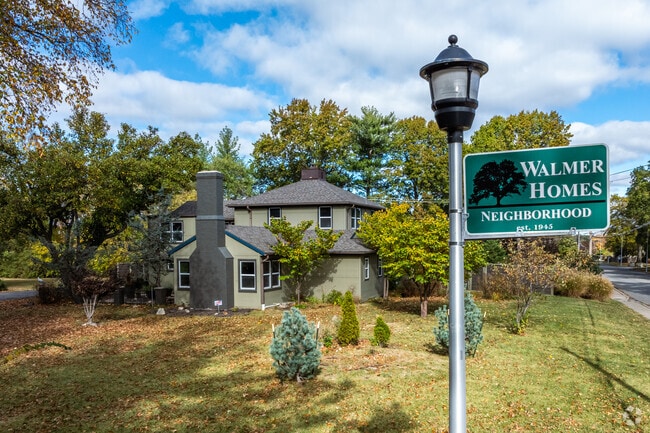 The Walmer neighborhood is filled with beautiful homes and dappled with mature trees.