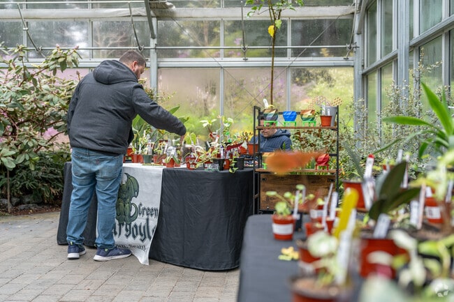 Rhododendron Species Botanical Garden in Federal Way has Pop-up Plant Vender Weekends.