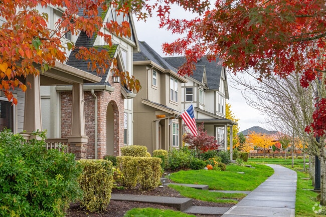Quiet streets lined with well-kept homes create a welcoming atmosphere.