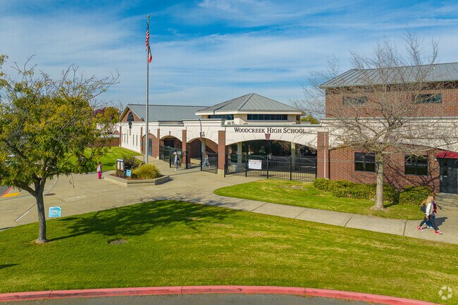 Students attend Woodcreek High School for great education and sport team potential.