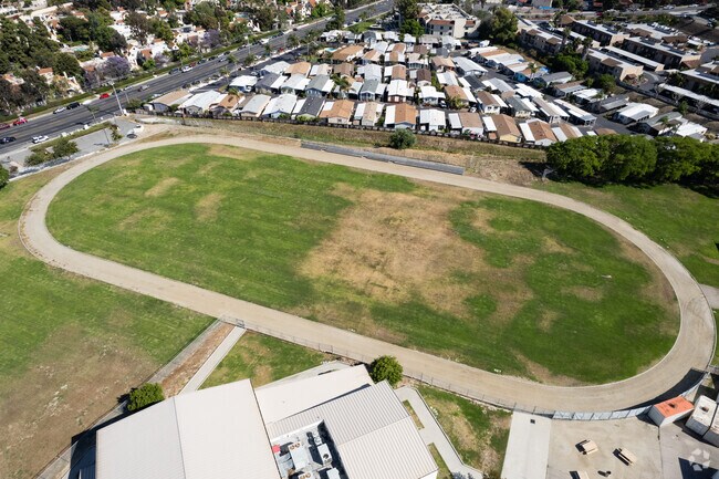 The track and field area at Vista Innovation and Design Academy in Vista.