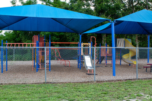 Kids love the playground at The Conrad Academy.