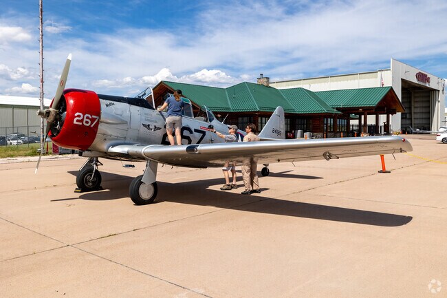 Explore World War II airplanes near the Colorado Springs airport south of Cimarron Hills.