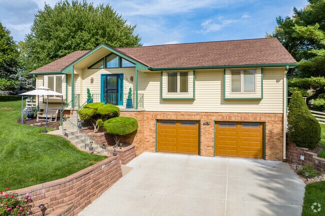 Raised ranch homes are common throughout Candlewood alongside other classic styles.