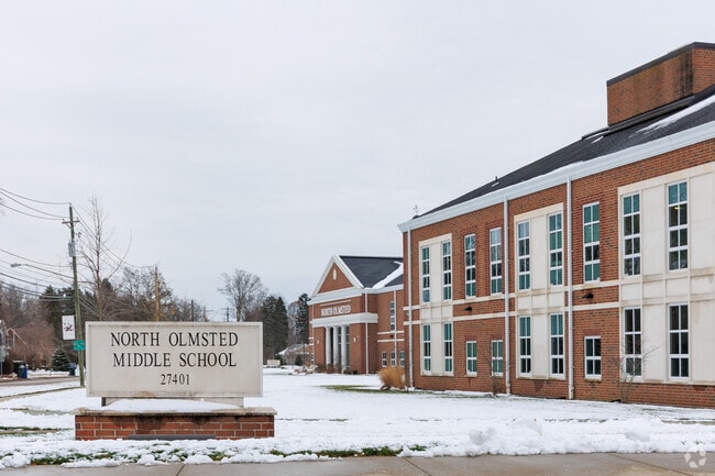 North Olmsted Middle School the school's name graces the building.