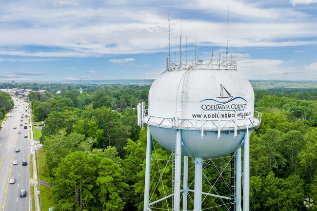 Welcome to the densely wooded hillsides of the city of Evans.