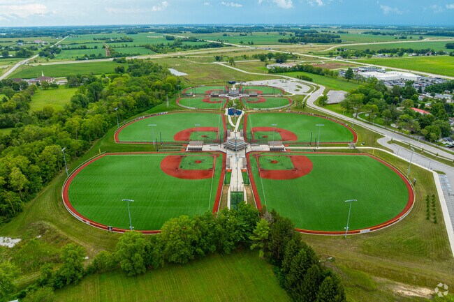 Darrough Chapel is within walking distance of Championship Park baseball/softball complex.