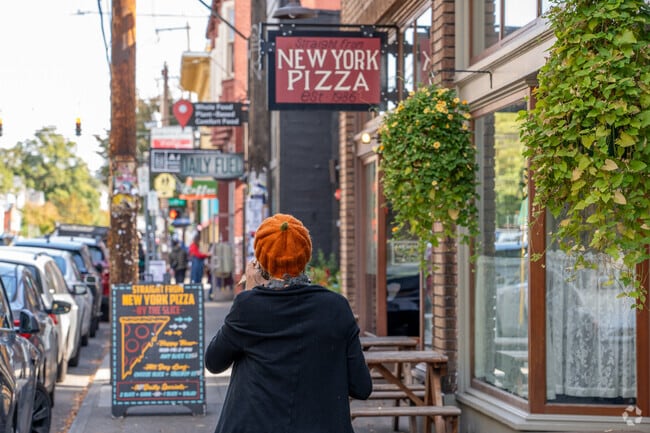 New York Pizza is one of the several hot spots in the Mount Tabor neighborhood.