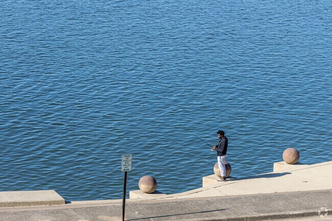 Locals from Eastview head to the Ohio River downtown for fishing opportunities.