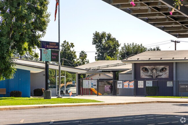 The Caroline Harris Elementary School is located on Garnsey Avenue.