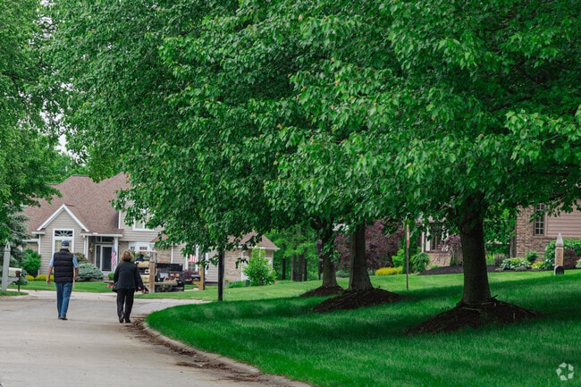 Quail Hollow has more golf cart paths than sidewalks, so residents walk in the streets.