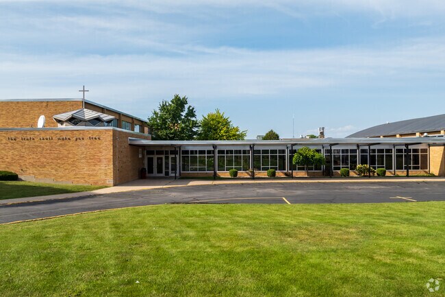 Lourdes Academy - the schools south of the office building