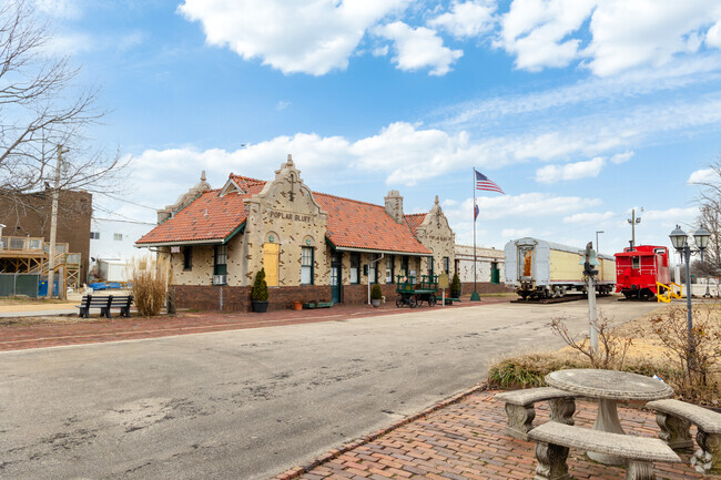 Originally the train station, MoArk Railroad Museum sits in downtown Poplar Bluff.