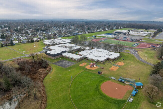 Morgan Road Elementary has a baseball field.