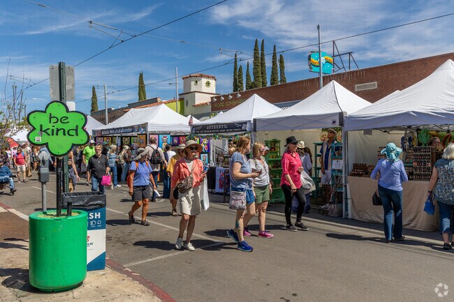 The celebrated, bi-annual Fourth Avenue Street Fair is hosted only minutes from Dunbar Spring.