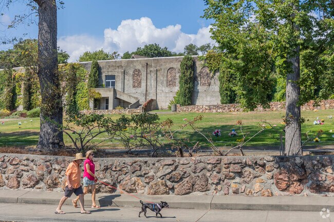 Terrace's Coombsville road follows along the historic Tulocay Cemetery.