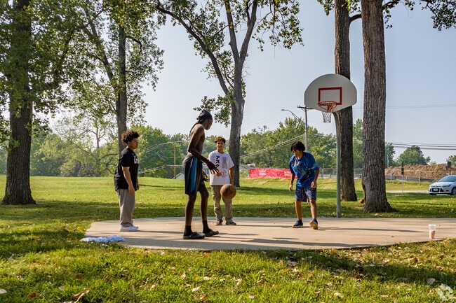 Meet up with friends after school for a friendly basketball game in Pleasant Valley.
