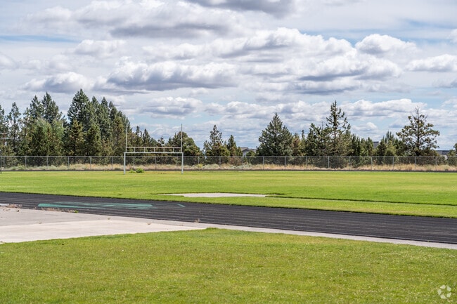 Pilot Butte Middle School students can compete on the football field in Bend, Oregon.