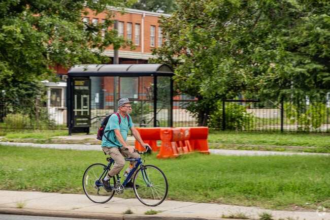 Blackwell's convenient location makes it easy for residents to get around on a bicycle.