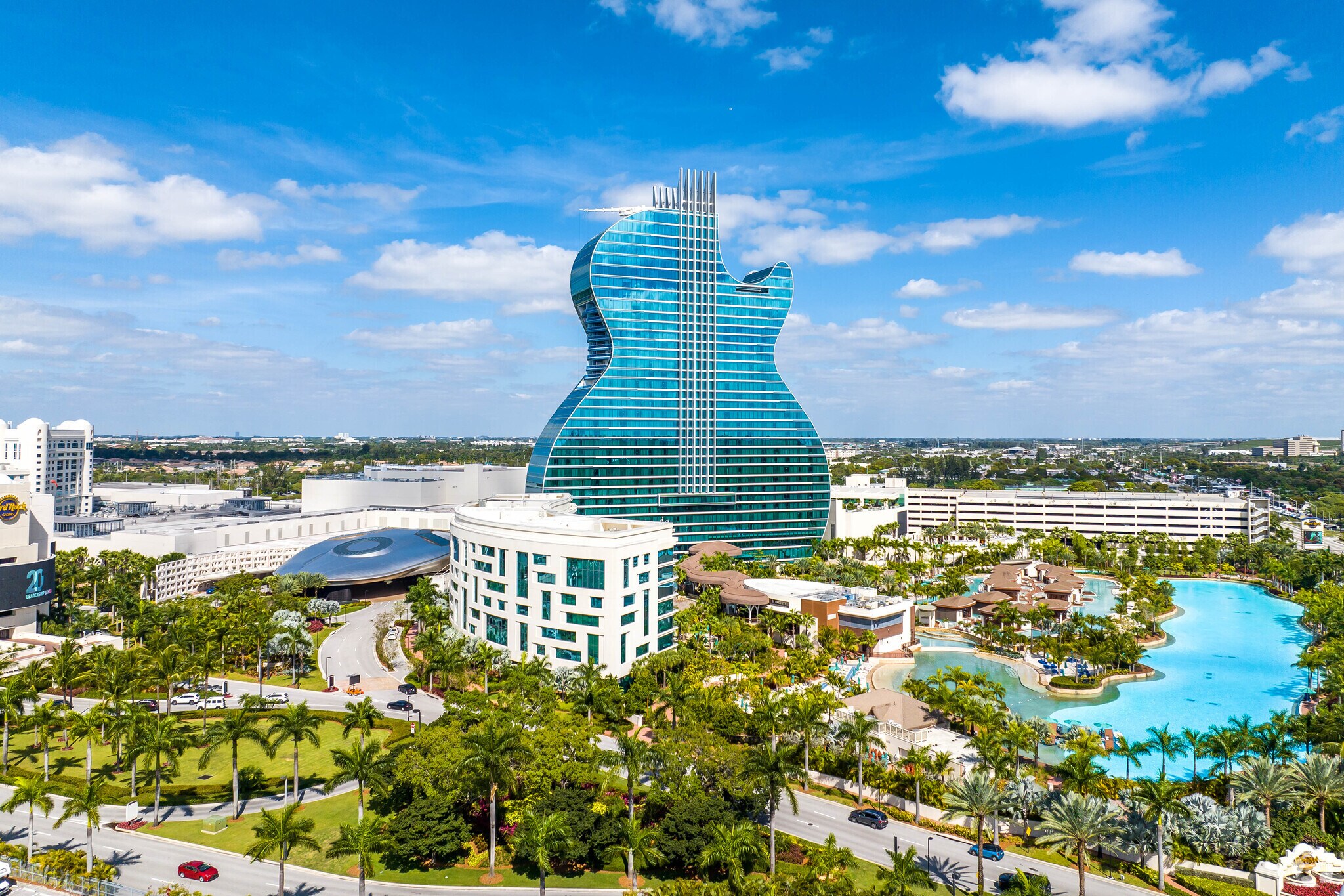 The Seminole Hard Rock Hotel & Casino is located just outside of Driftwood.