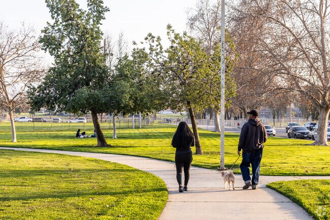 Locals of Belvedere go to Speicher Park to walk the around park.