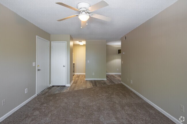 2BR, 2BA -1,363SF - Living Room