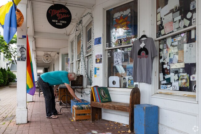Mystic Historic District is a fantastic place to flip through old vinyl.
