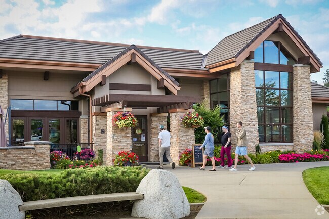 Enjoy the delicious food and amazing patio views at Bardenay in Riverstone shopping area.