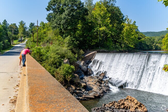 Trails take visitors onto bridges that cross gorges and through scenes that look onto creeks.