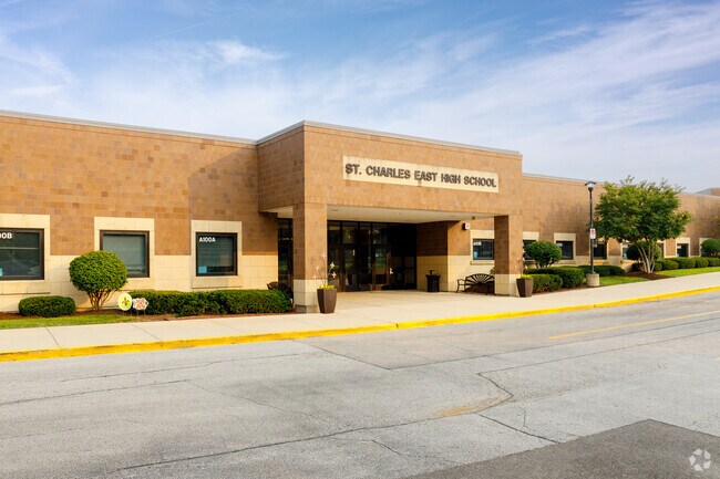 St. Charles East High School receives an A rating on Niche.