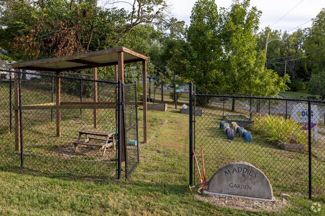 Bloomington Developmental Learning Center has a garden on the campus.
