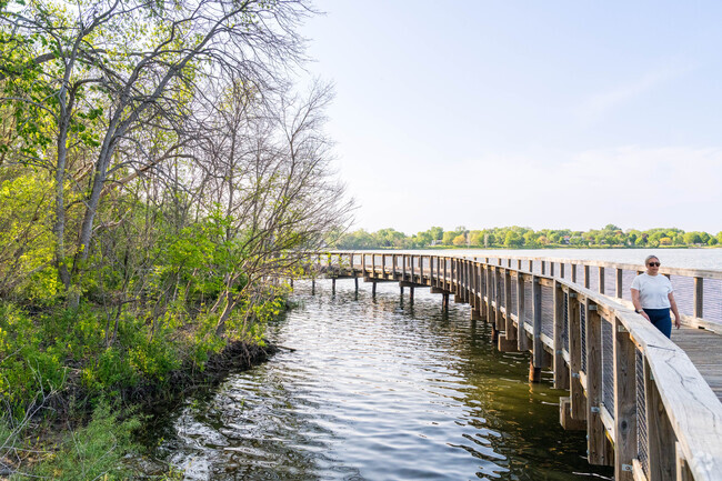 Welcome Park nature lovers will enjoy the serene boardwalk over Crystal Lake.