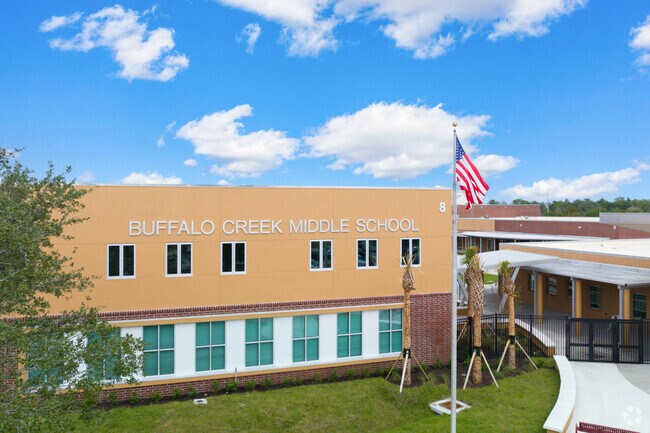Buffalo Creek Middle School has 1,250 students enrolled.