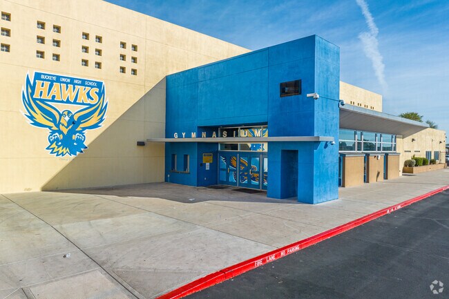 Buckeye Union High School where the hawks soar to new athletic heights has in Buckeye.