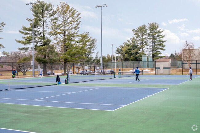 Olney Manor Recreational Park has tennis courts, playing fields and even an indoor pool.