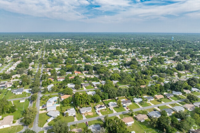 Beverly Hills is a lush green community for as far as the eye can see.