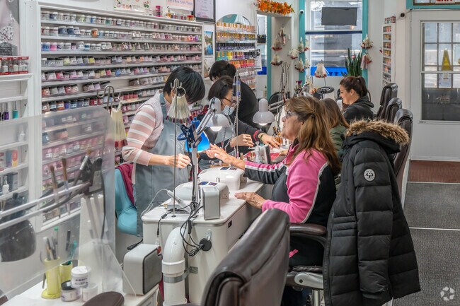 Locals getting manicures at A'na Nails in Ashburnham.