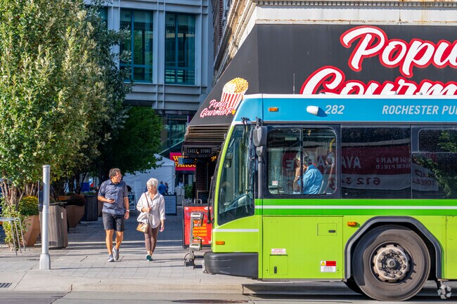 Atwood notes 80% of Rochester Public Transit riders work at the Mayo Clinic.