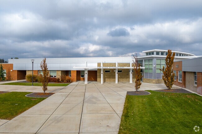 Midway Elementary schools offers a newly updated building for its students.