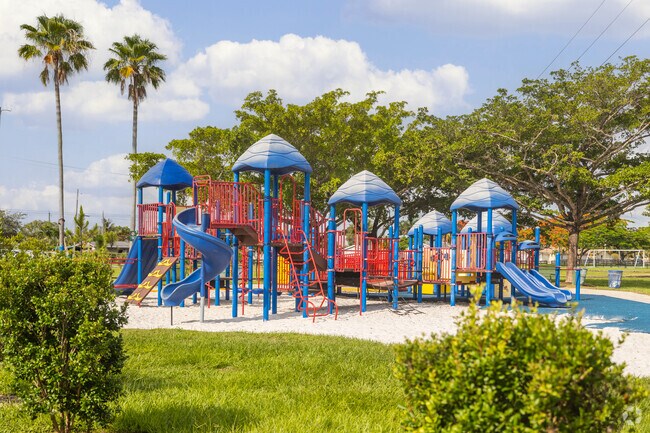 Enjoy play time at JL (Joe) & Enid Demps Park playgrounds.