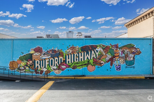Considered the most culturally diverse part of GA, Buford Highway is steps away from Lenox Park.