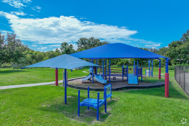 Witter Elementary School has shaded play areas.